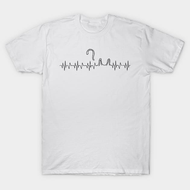 cat lover heartbeat gifts T-Shirt by HBfunshirts